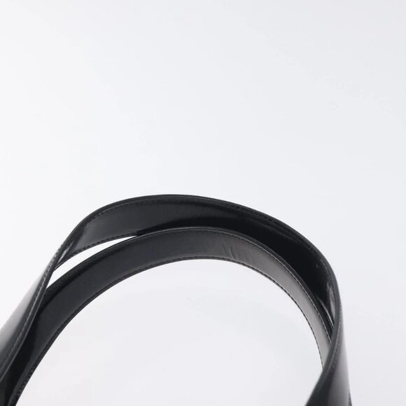 CHANEL Tote Bag Enamel Black Gold CC Auth - Picture 10 of 16